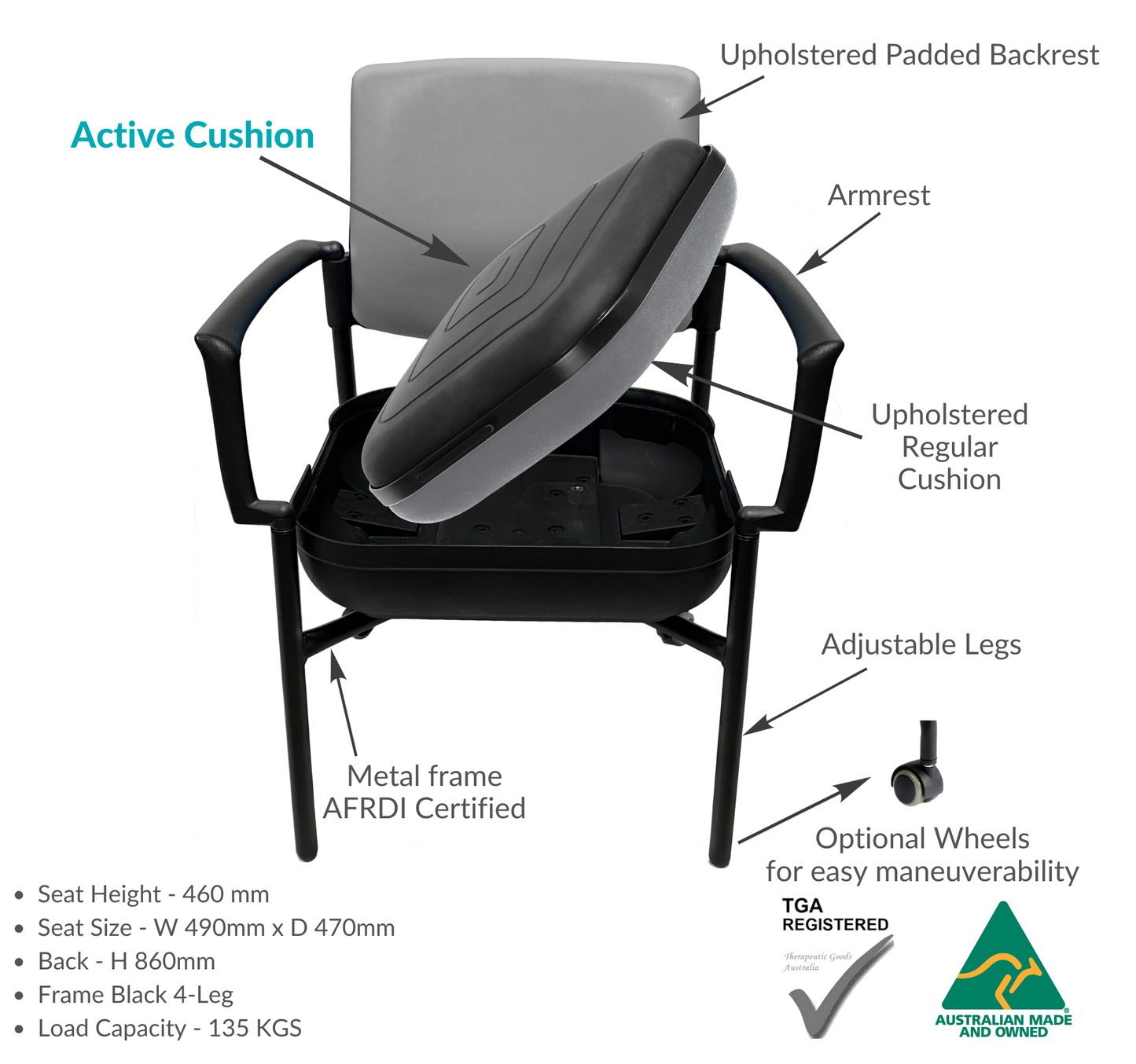 ErgoFlip Active Utility Chair