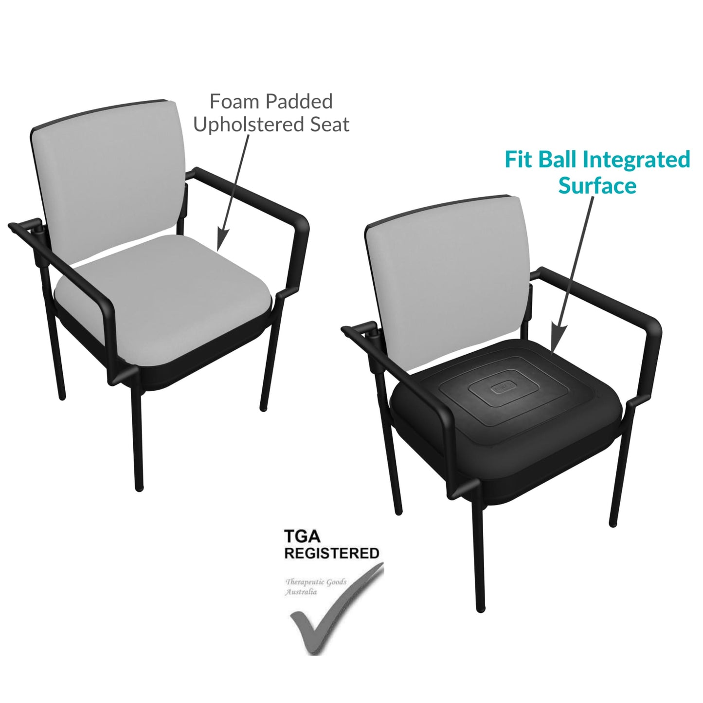 Active Utility Chair (New Design) - ErgoFlip